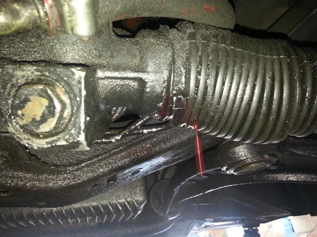 Bad power steering fluid leak